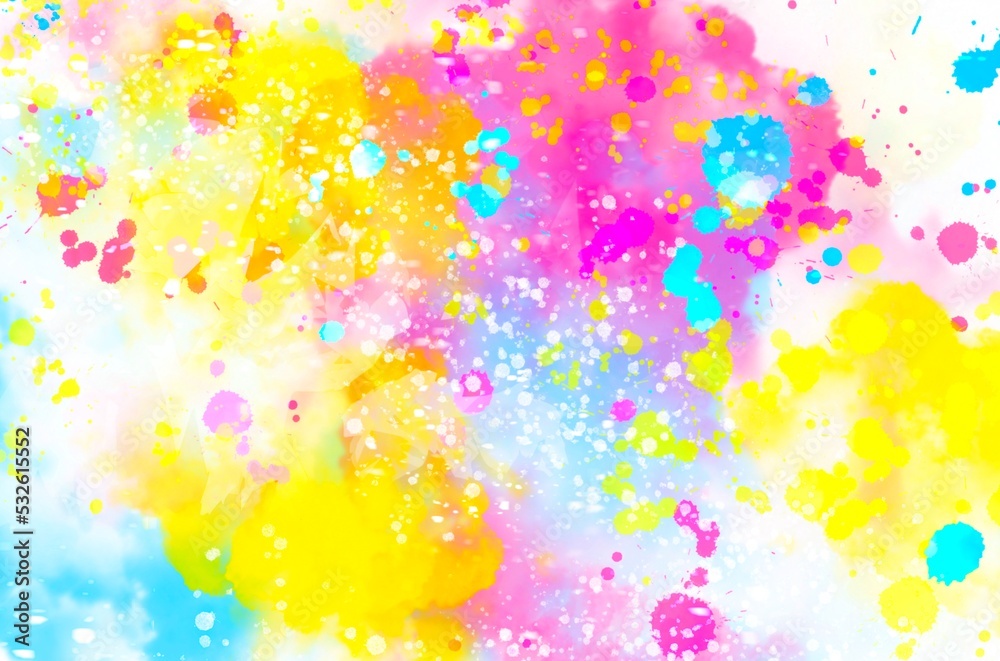 Brightly colored rainbow background material