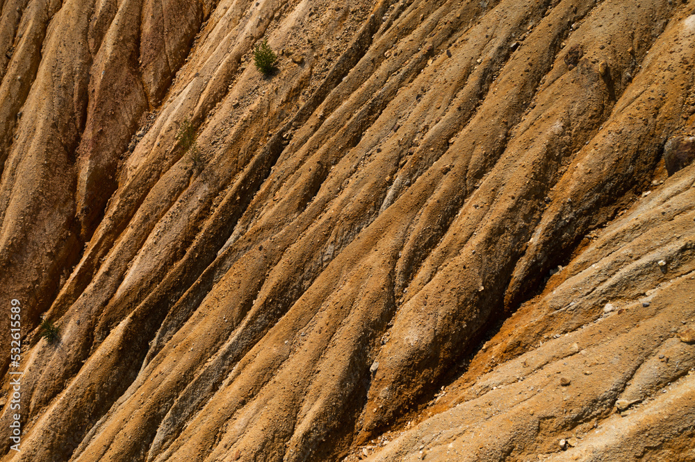 Mine land texture from above
