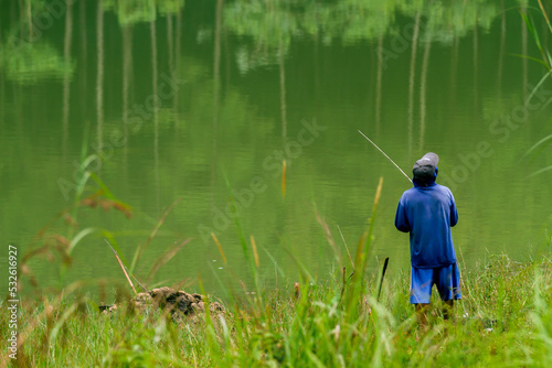 fishing on the lake