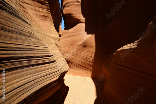 Canyon in light and shadow - Secret Antelope Canyon, Page, Arizona