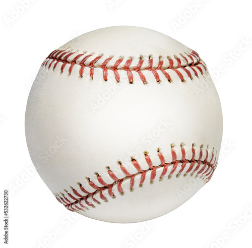 Baseball ball isolated on a white background, Baseball ball on White Background With PNG file.
