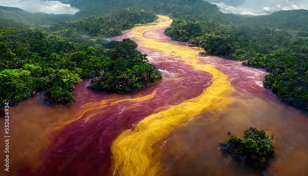 Colombia River Color Chart – The Mysterious River in Colombia That ...