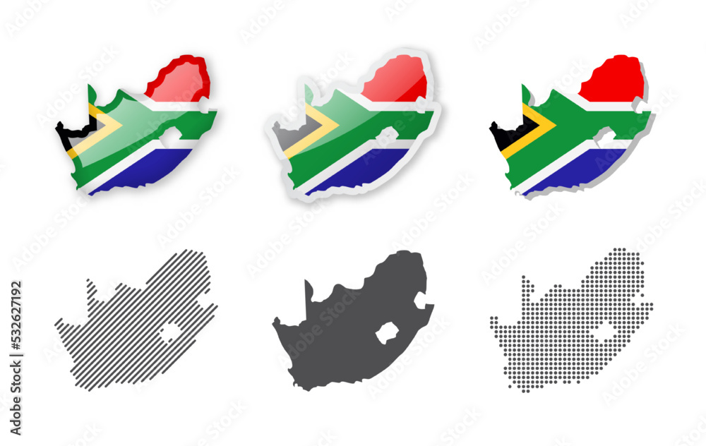 South Africa Maps Collection Six Maps Of Different Designs Stock map-showing-prime-meridian-charin-aprilette