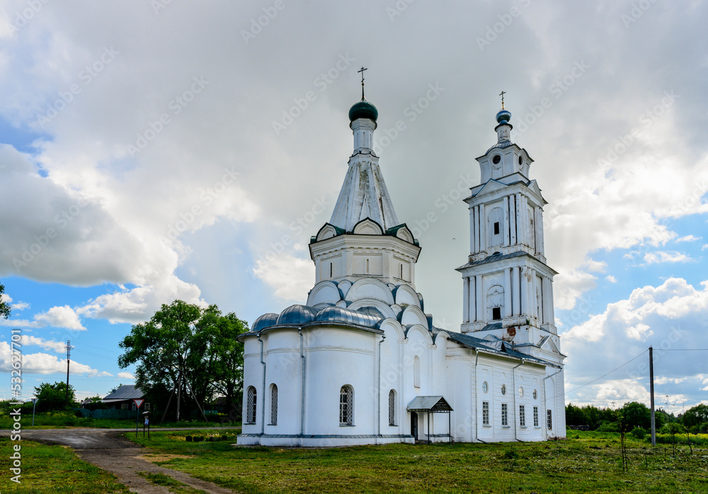 Christian Orthodox Church in a village near Moscow