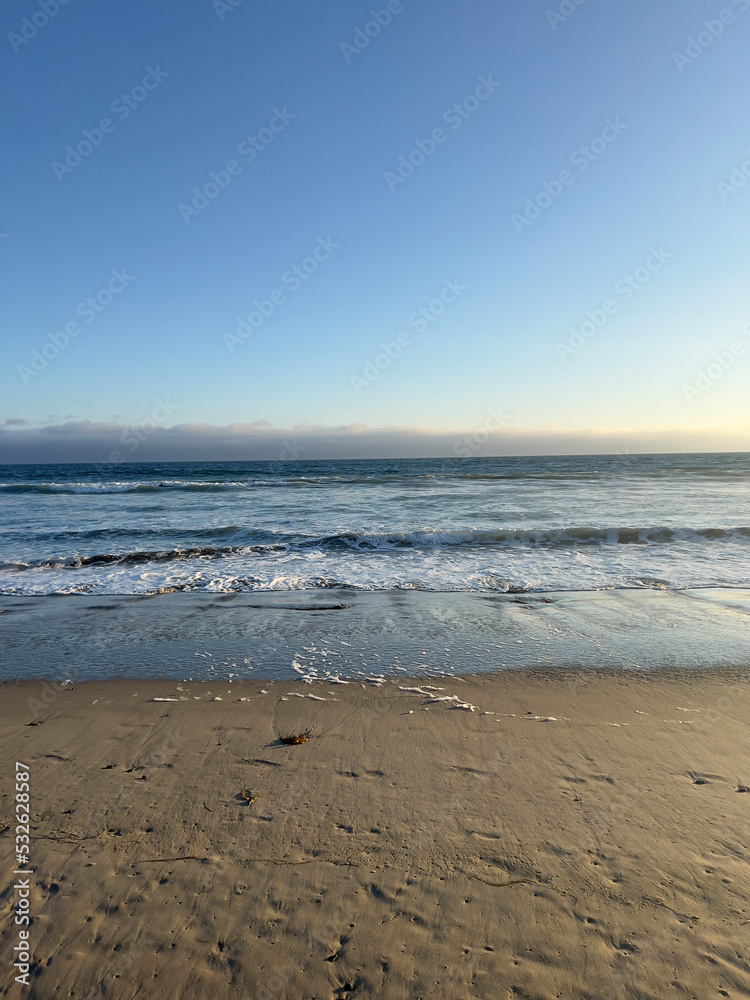 beach in the morning