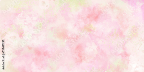 桜 いちごミルクのような抽象画 春の花 アブストラクト 背景素材