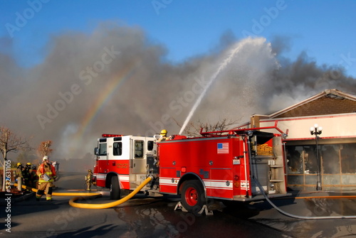 Shopping center fire, Silverdale, Washington, January 8, 2012
