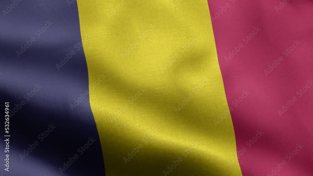 Flag Of Chad - Chad Flag High Detail - National flag Chad wave Pattern loopable Elements - Fabric texture and endless loop - The flag of fluttering in the wind - Highly detailed animation of the flag Flag Of Chad - Chad Flag High Detail - National flag Chad wave Pattern loopable Elements - Fabric texture and endless loop - The flag of fluttering in the wind - Highly detailed animation of the flag
