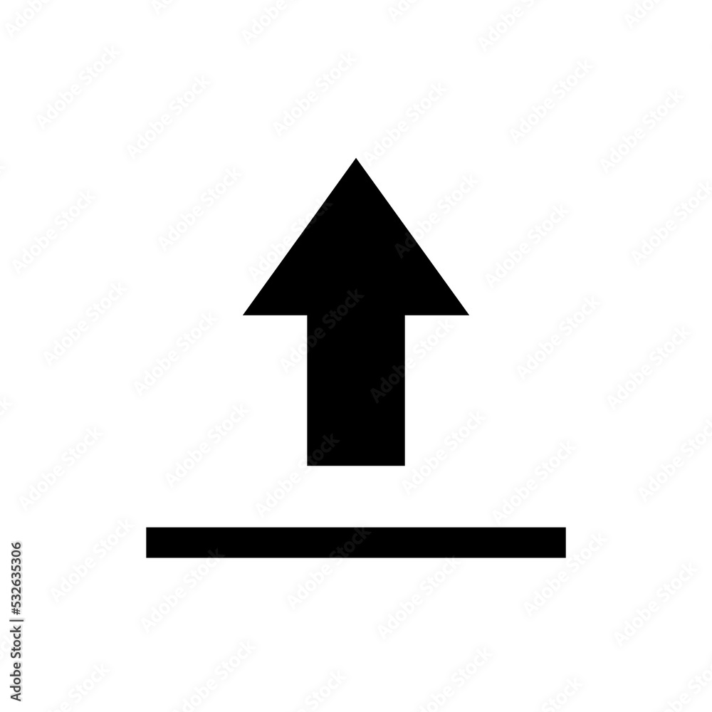 Graphic flat upload icon for your design and website Graphic flat upload icon for your design and website