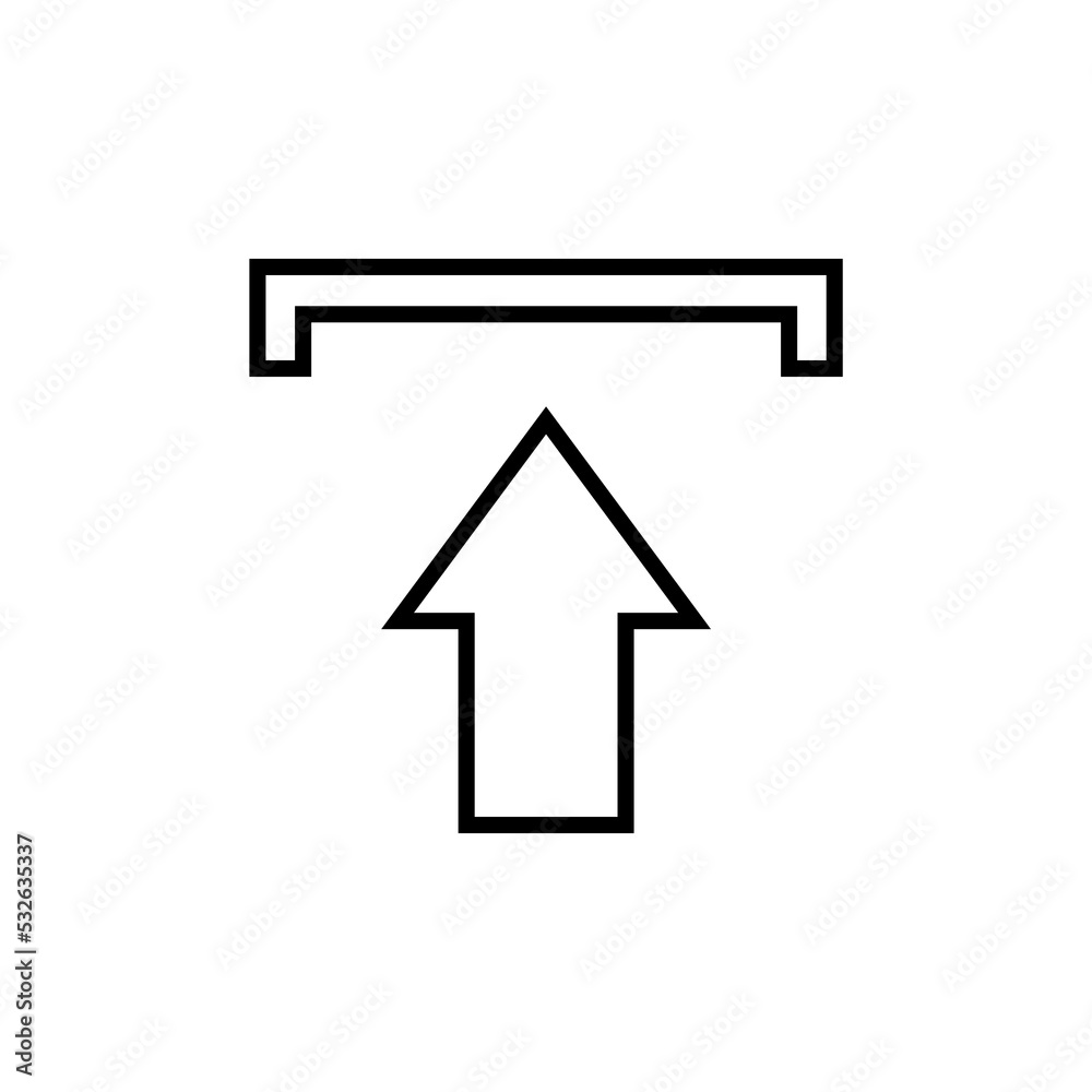 Graphic flat upload icon for your design and website Graphic flat upload icon for your design and website