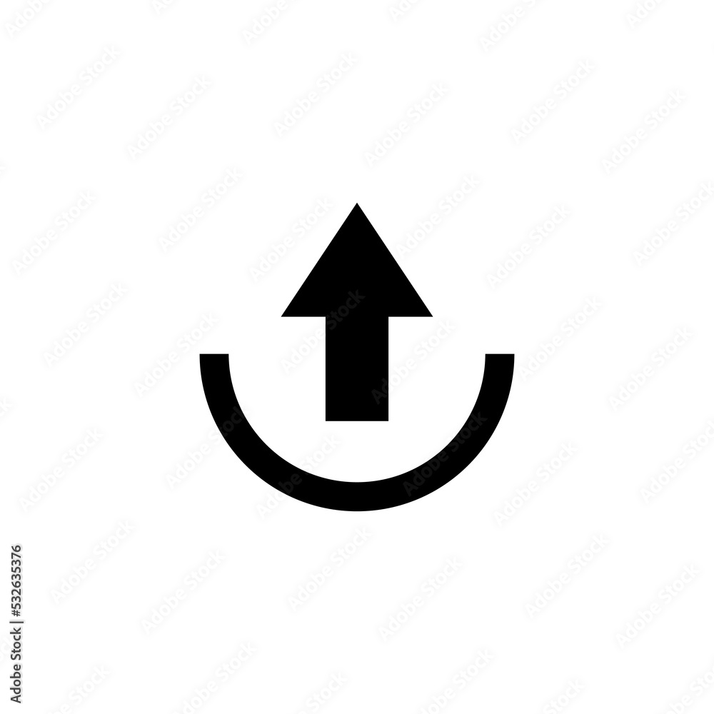 Graphic flat upload icon for your design and website Graphic flat upload icon for your design and website