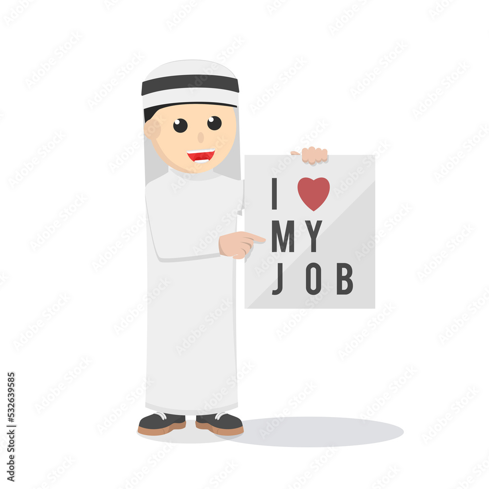 businessman arabian love his job design people businessman arabian love his job design people