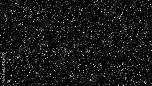 Wallpaper Mural Beautiful loop floating moving glowing many white stars particles motion on black abstract Background. white stars particle on black background motion titles cinematic background loop.  Torontodigital.ca