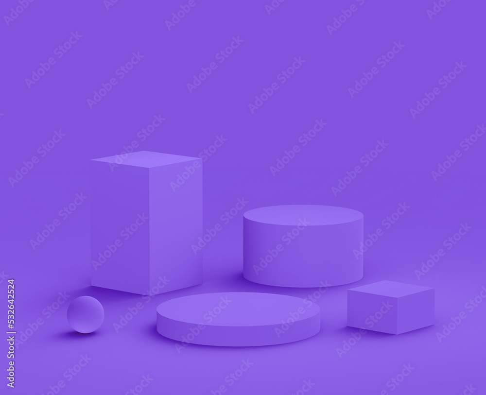 Abstract 3d purple violet platform minimal studio background. Abstract 3d purple violet platform minimal studio background.