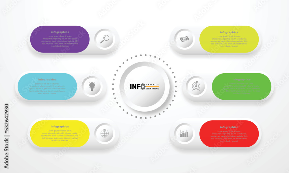 Business data visualization. Process chart. Abstract elements of graphs, diagrams with steps, options, sections or processes. Vector business template for presentations. Creative concept for infograph Business data visualization. Process chart. Abstract elements of graphs, diagrams with steps, options, sections or processes. Vector business template for presentations. Creative concept for infograph