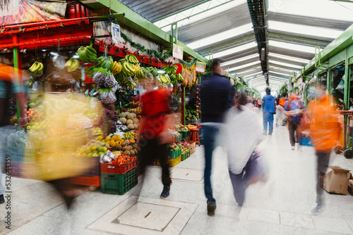 People walking in a marketplace photo