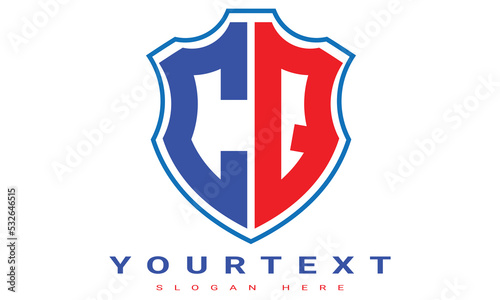 CQ Two letters shield logo design. Free Download CQ Two letters shield logo design. - GFXLoad