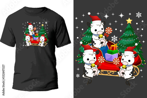 Christmas t shirt design.