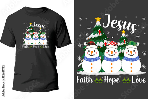 Jesus faith hope love t shirt design.