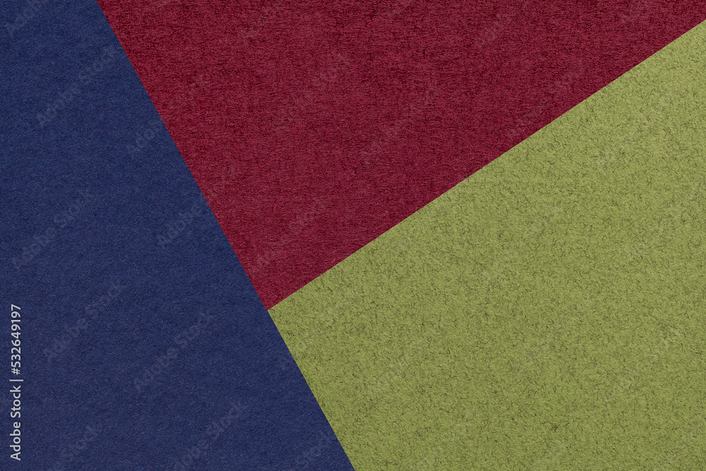 Texture of craft navy blue, wine and green shade color paper background, macro. Vintage abstract cardboard Texture of craft navy blue, wine and green shade color paper background, macro. Vintage abstract cardboard