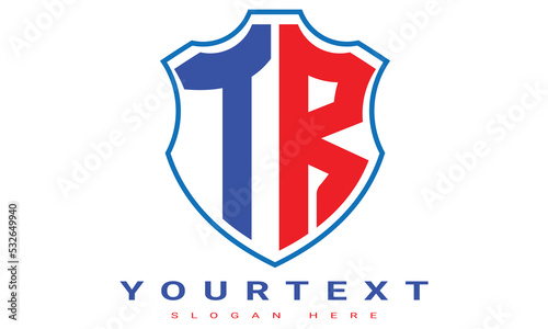 TR Two letters shield logo design. Free Download TR Two letters shield logo design. - GFXLoad