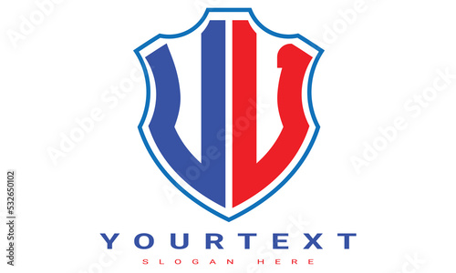 UV Two letters shield logo design. Free Download UV Two letters shield logo design. - GFXLoad