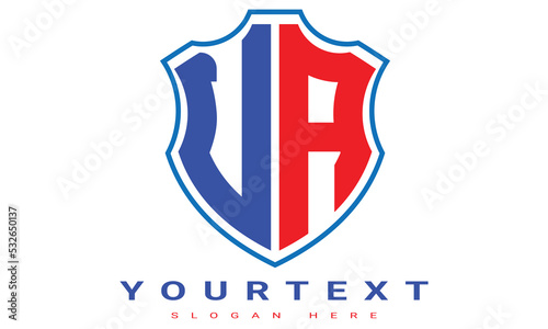 VA Two letters shield logo design. Free Download VA Two letters shield logo design. - GFXLoad