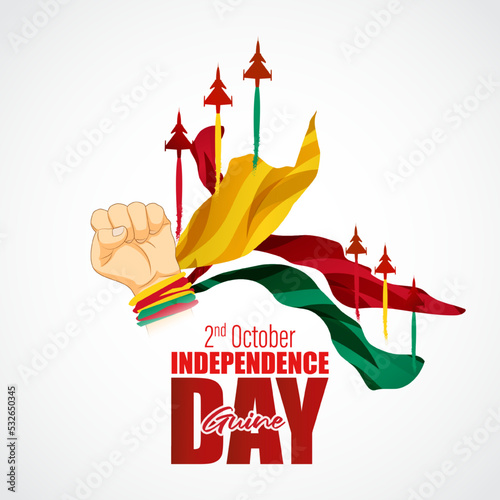 Vector illustration for Guinea Independence Day