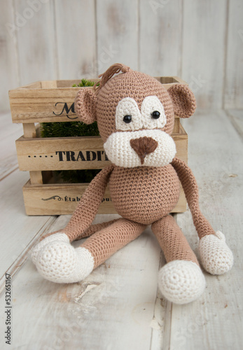 Knitted stuffed toys amigurumi handcrafted crochet hobby © natrocfort