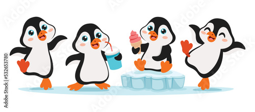 Cartoon Drawing Of Penguin Character