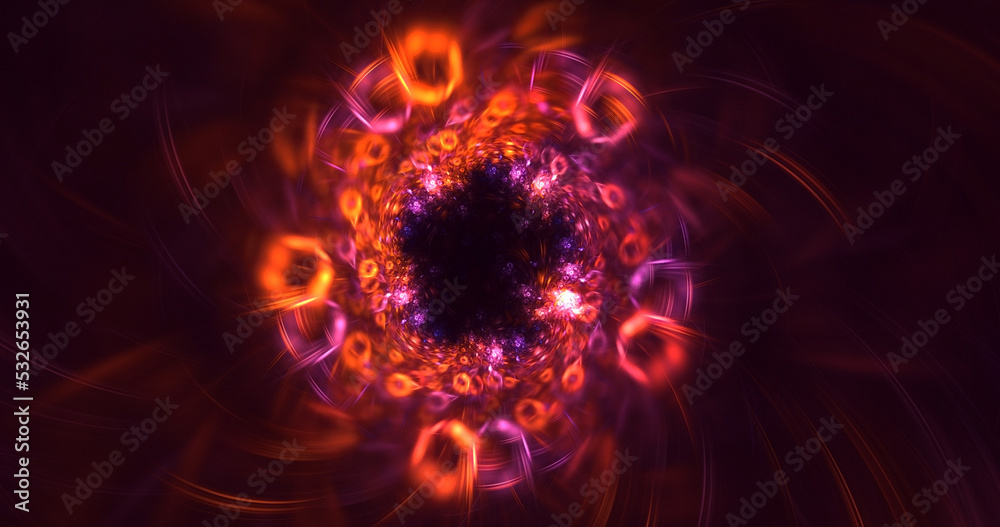 3D rendering abstract valentine red fractal light background 3D rendering abstract valentine red fractal light background