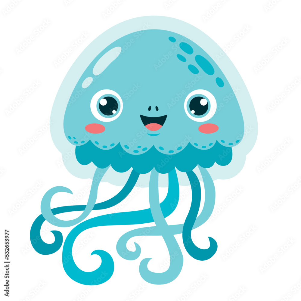 Cartoon Drawing Of A Jellyfish