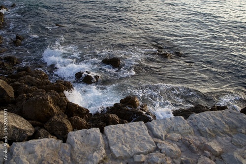 waves on the rocks