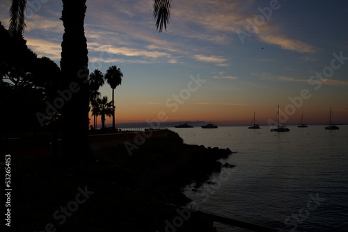 sunset on the beach