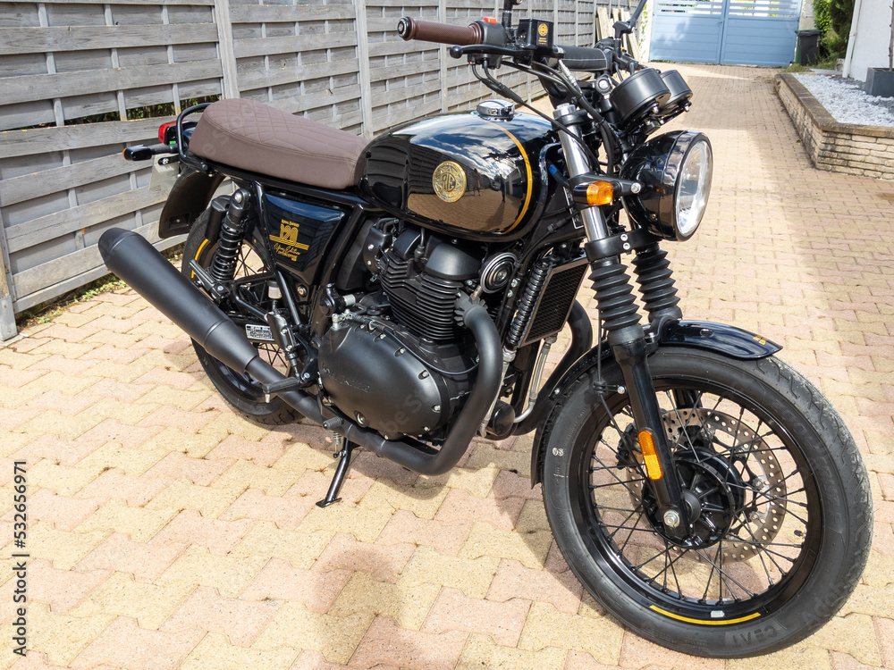 Royal Enfield 120th black interceptor 120th Anniversary brand text and ...