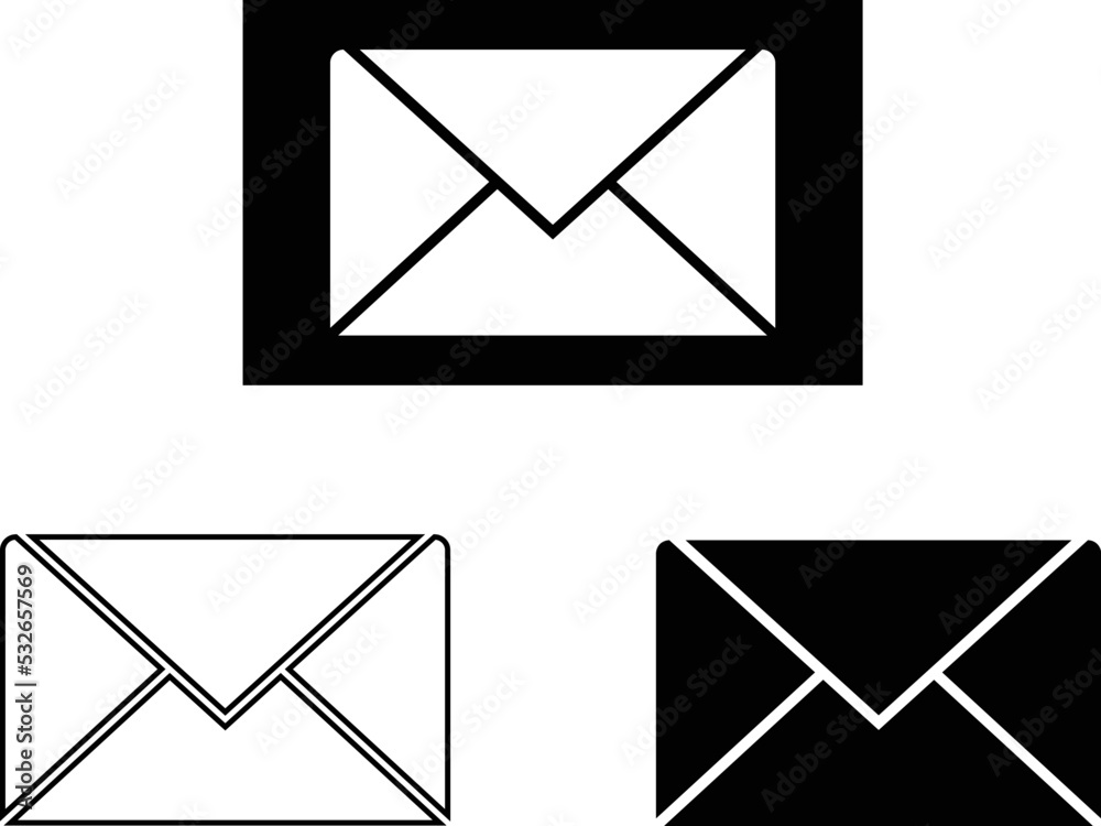 message, email, envelop vector icons for using UI / UX projects and app designs. message, email, envelop vector icons for using UI / UX projects and app designs.