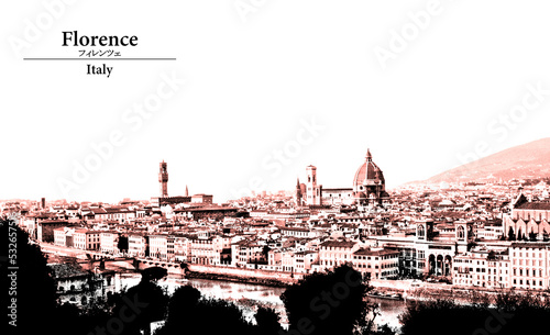 「Florence（フィレンツェ）の街並み」in Italy