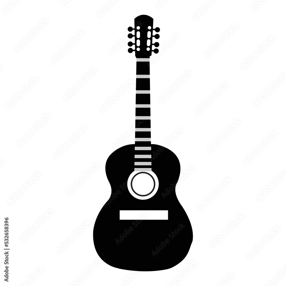 Black blues guitar icon. Simple illustration of black blues guitar vector icon logo isolated on white background,acoustic guitar silhouette,electric guitar vektor ilustration. Black blues guitar icon. Simple illustration of black blues guitar vector icon logo isolated on white background,acoustic guitar silhouette,electric guitar vektor ilustration.