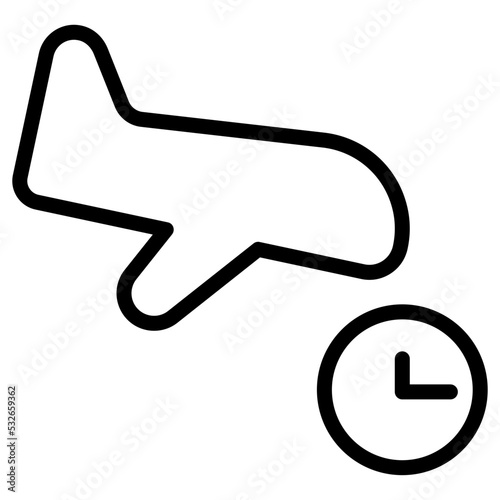 landing time icon