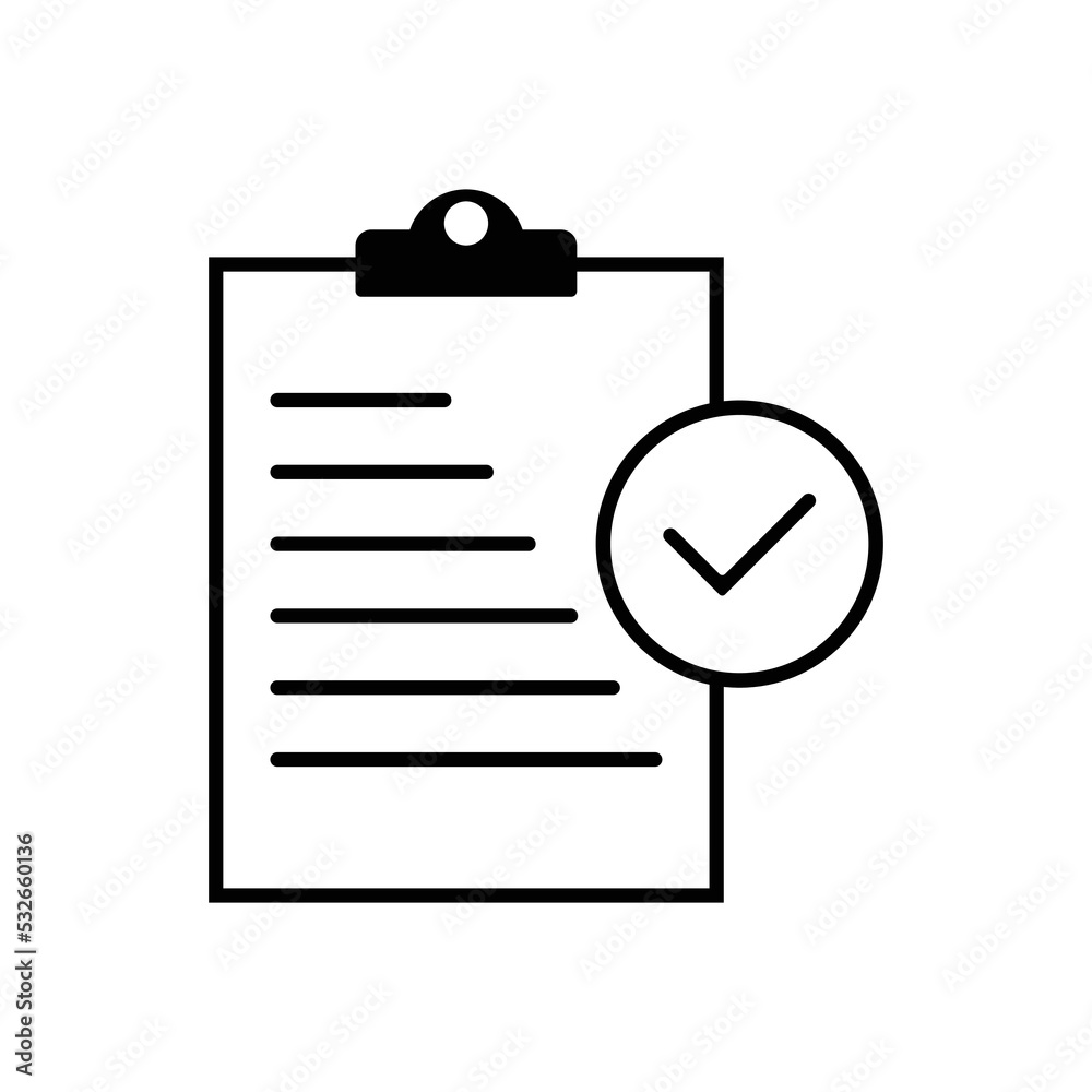 evaluation checklist icon vector evaluation checklist icon vector