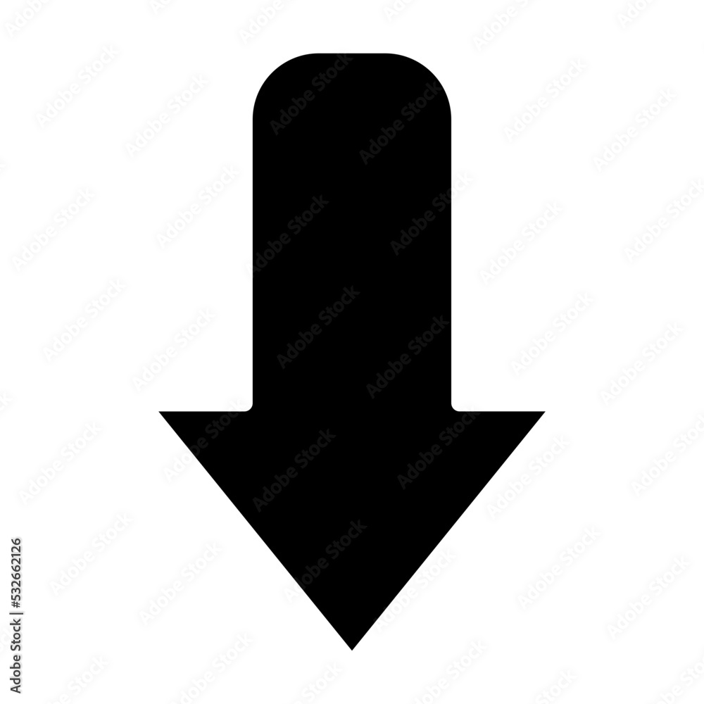 Down Arrow Icon Style Down Arrow Icon Style