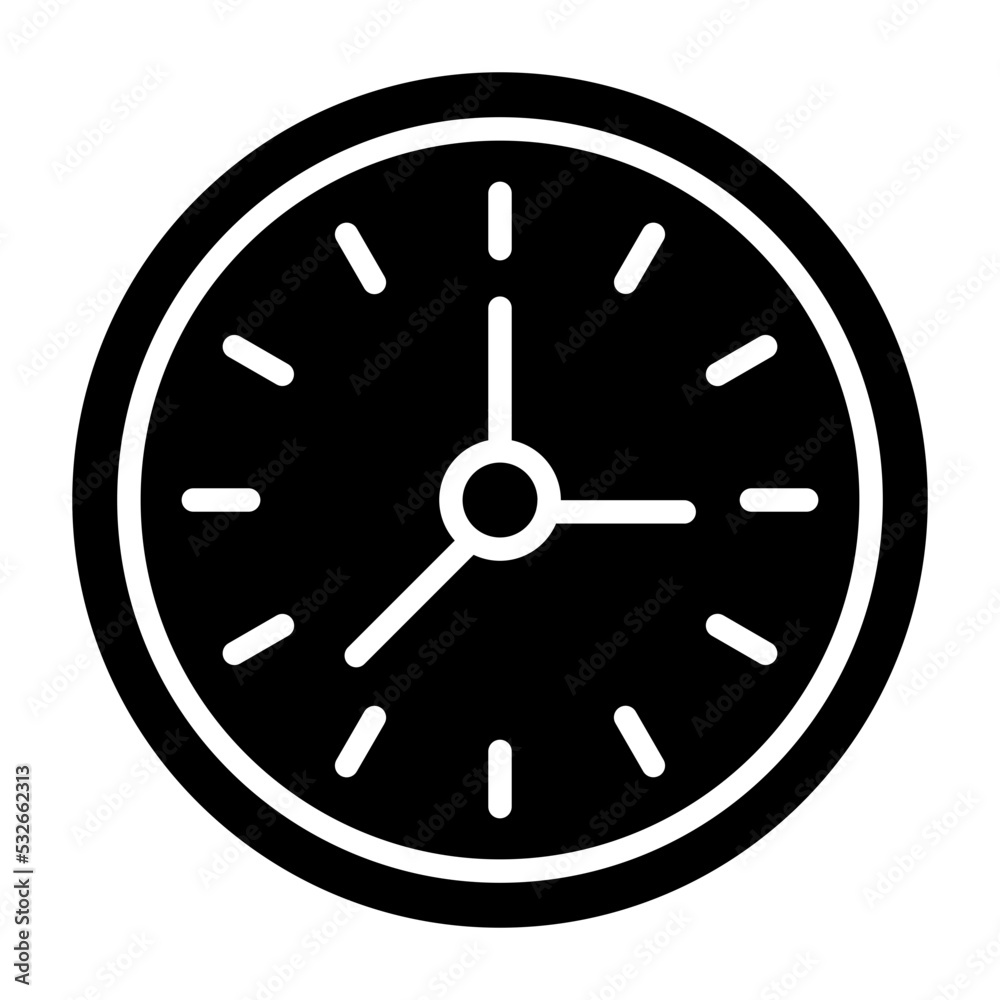 Wall Clock Icon Style Wall Clock Icon Style