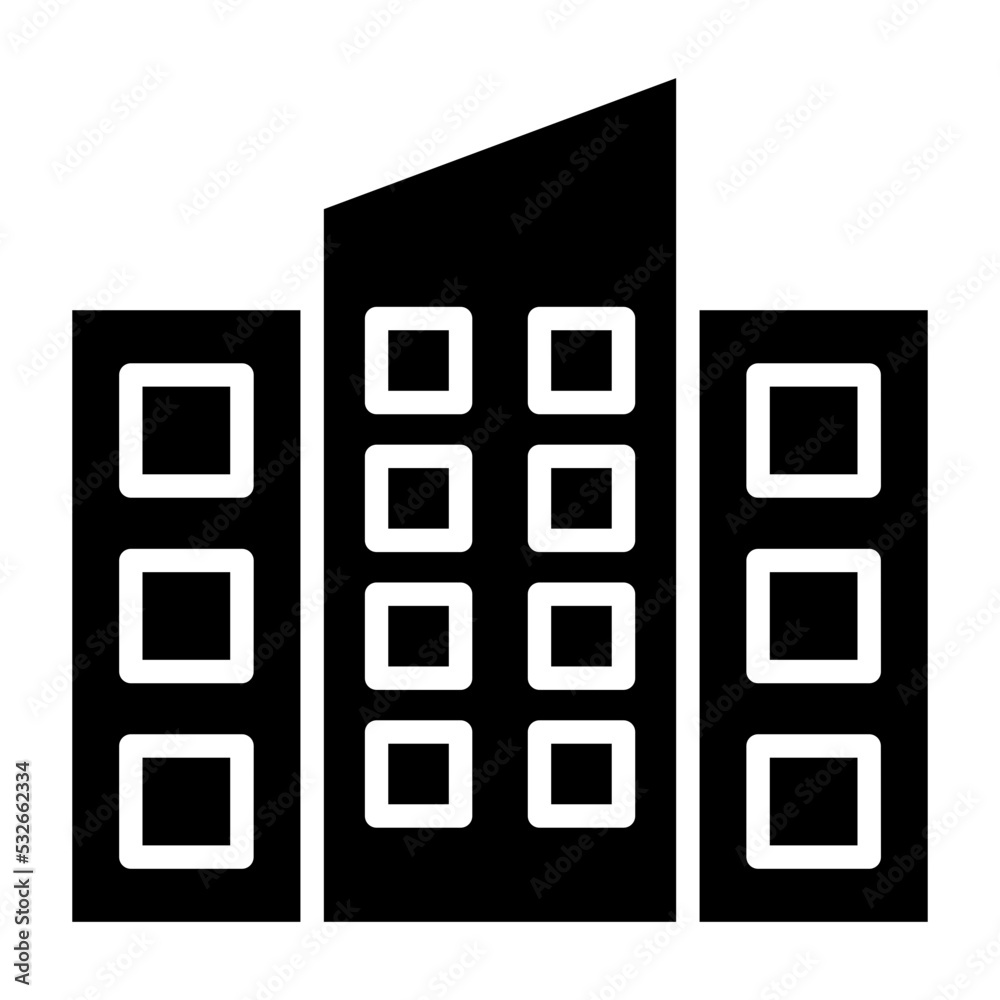 Office Building Icon Style Office Building Icon Style