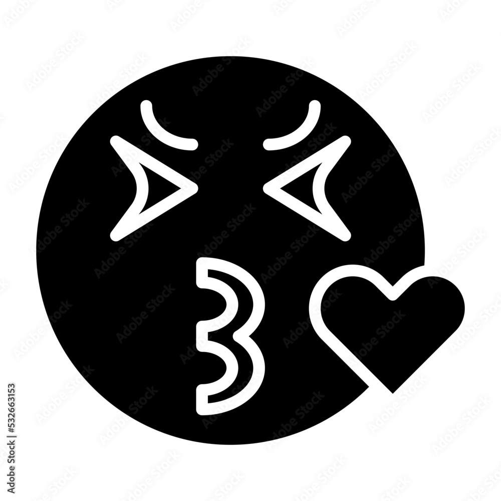 kiss icon style kiss icon style
