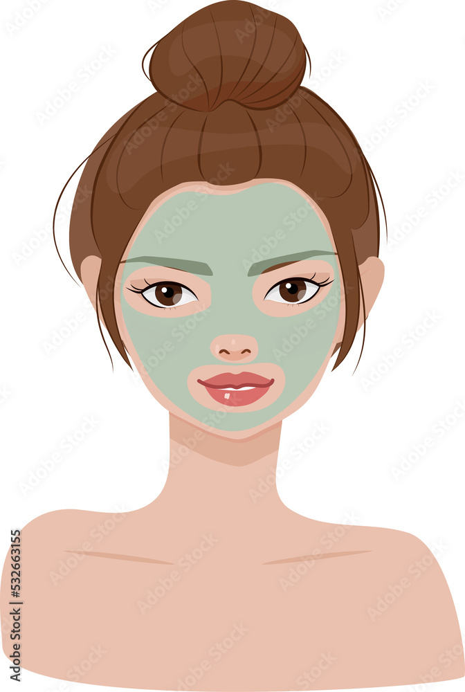 beautiful woman spa face mask beautiful woman spa face mask