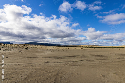 Beautiful landscape view of Kobuk Valley National Park in the arctic of Alaska, one of the least visited national parks in the United States. 