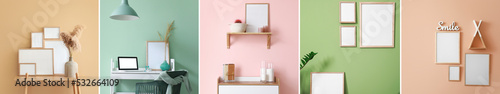 Collage of modern interiors...