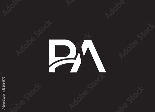 initial letter logo pa,logo template logo design