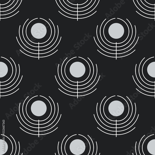 Abstract seamless pattern with stylized fingerprints. Cover flat design. Vector illustration.
