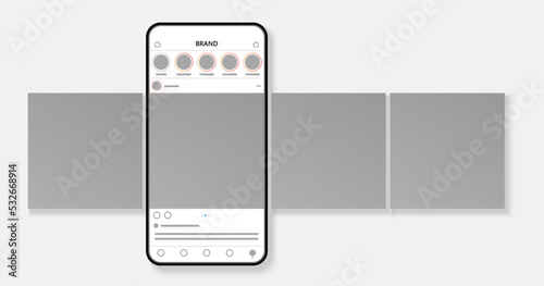 Carousel post mockup design
